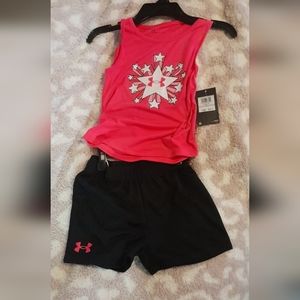 Girls under armour dri fit active set